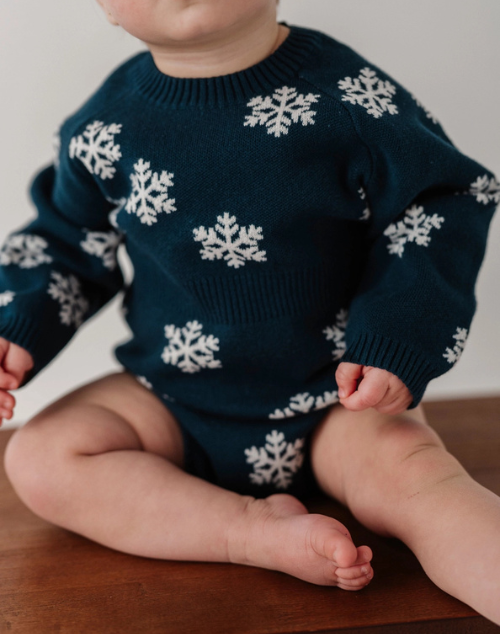 
                  
                    Snowflake Sweater Romper
                  
                