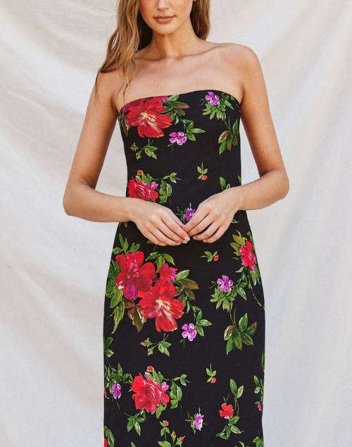 
                      
                        Midnight Dahlia Tube Midi Dress
                      
                    