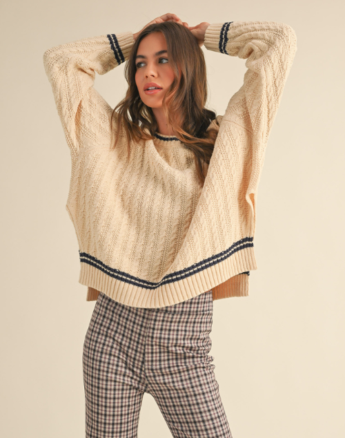 
                      
                        Nautical Knit Stripped Sweater
                      
                    