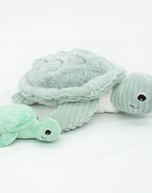 Load image into Gallery viewer, Turtle &amp;amp; Baby Turtle Plush
