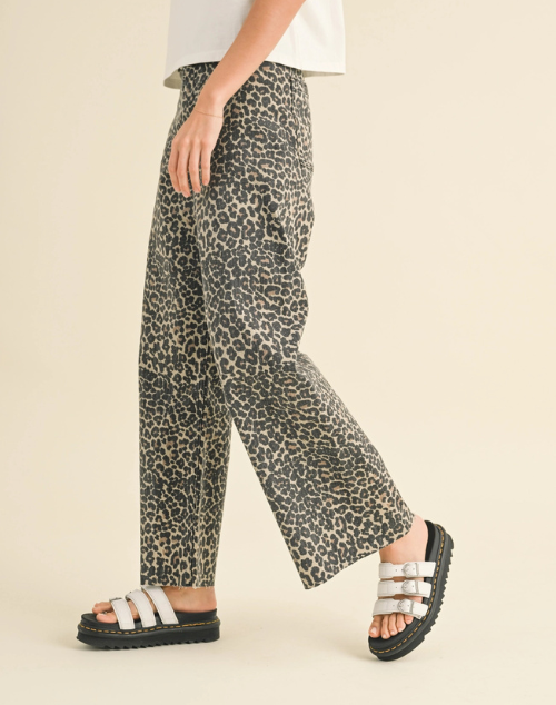 
                  
                    Leopard Print Wide Leg Pant
                  
                