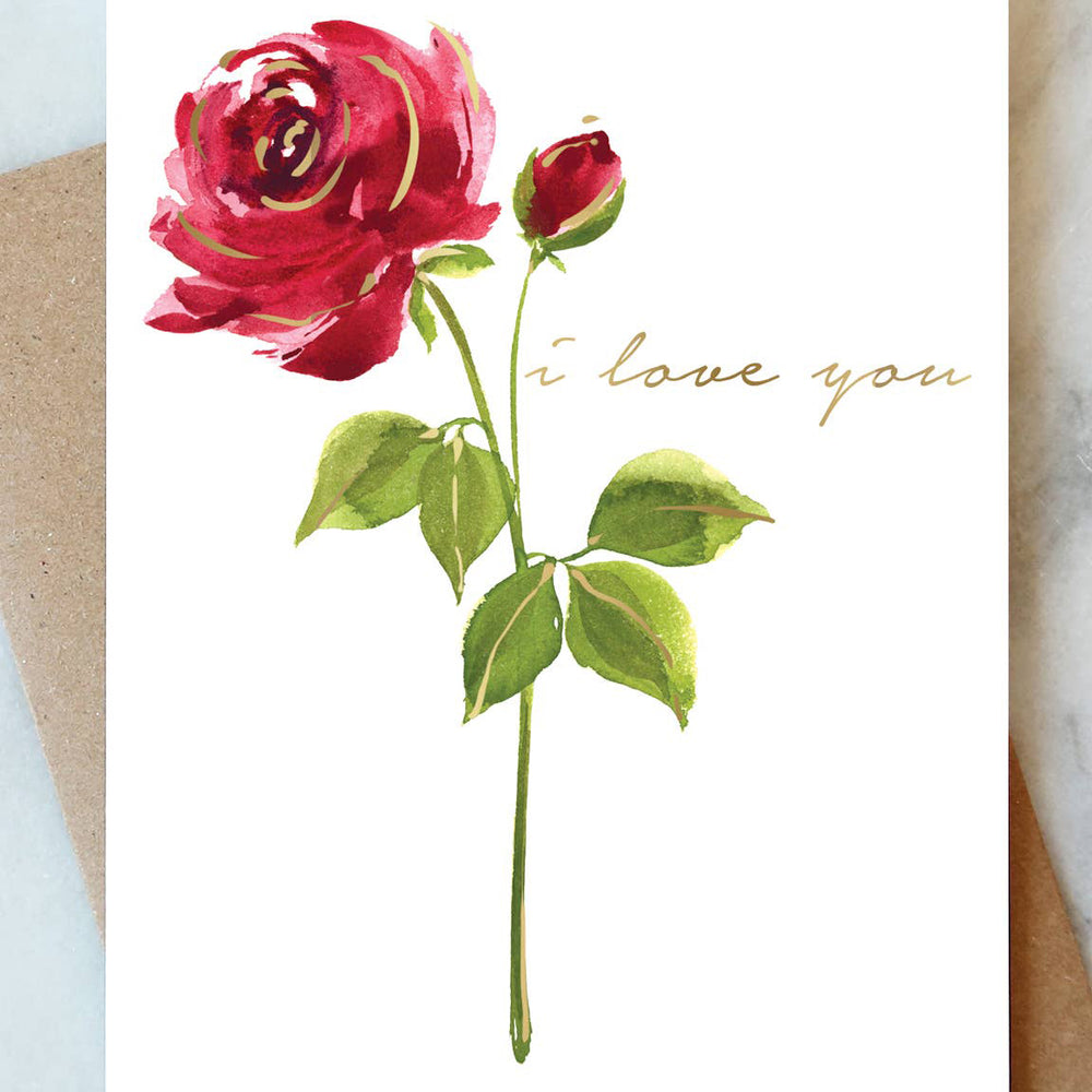 Red Rose Love Greeting Card