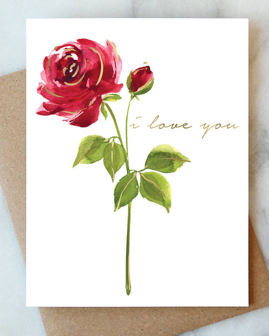 Red Rose Love Greeting Card