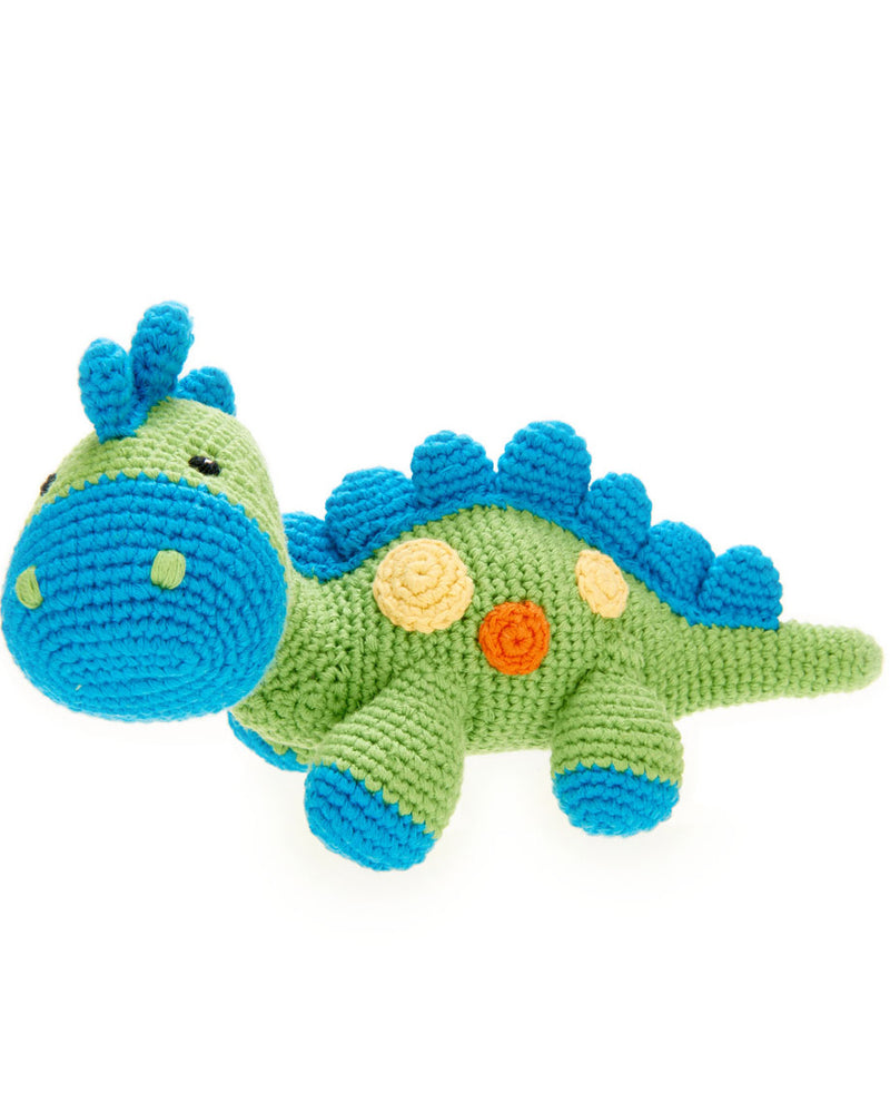 Stegosaurus Green Plush Dino by Pebble