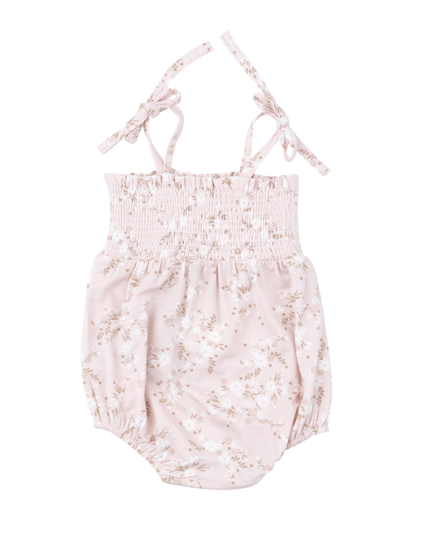 Floaty Day Daisies Tie Strap Smocked Bubble by Angel Dear