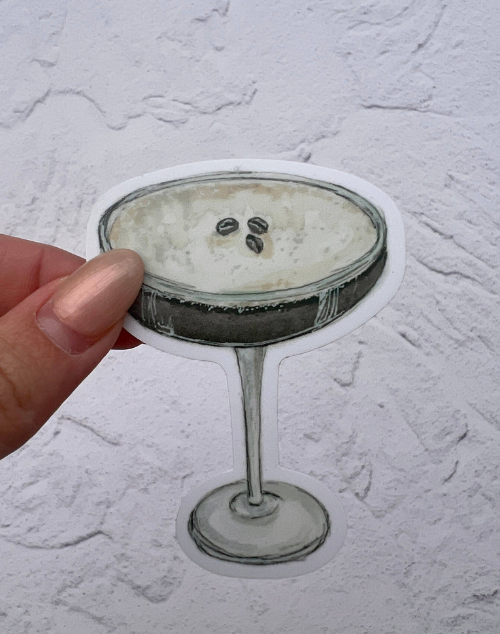Espresso Martini Cocktail Sticker