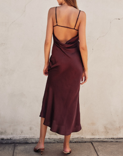 Going Out Open Back Midi Dress