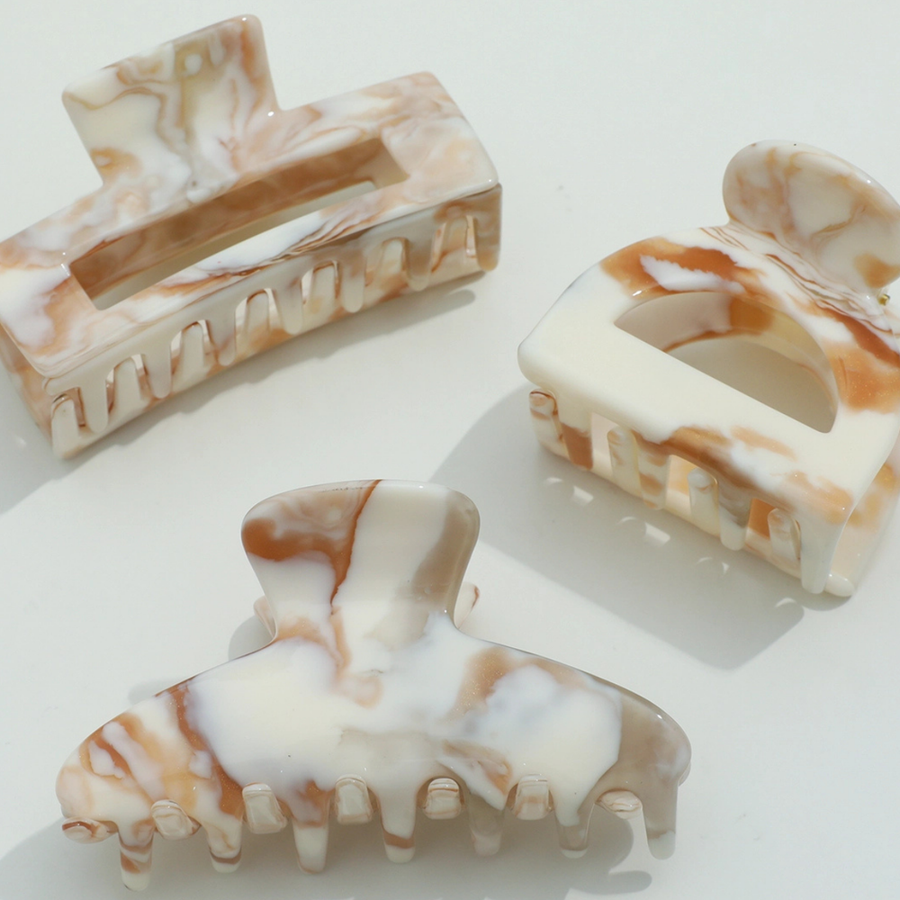 Calacatta Gold Assorted Claw Clips