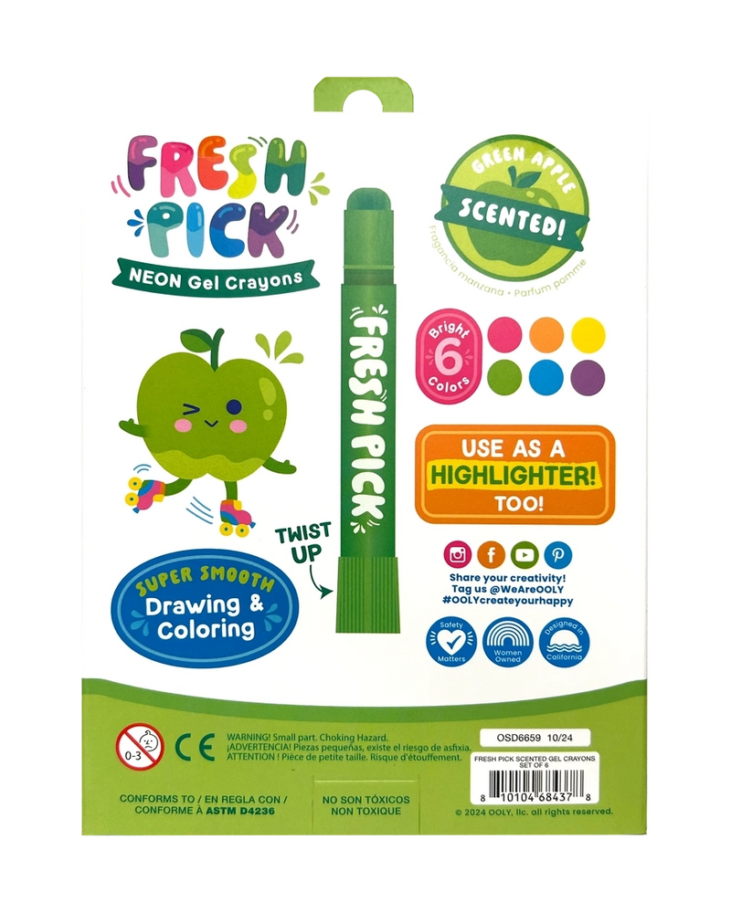 Fresh Pick Apple Scented Gel Crayons