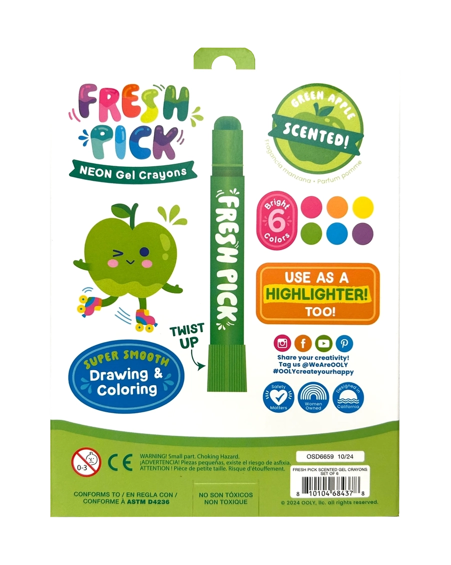 Fresh Pick Apple Scented Gel Crayons