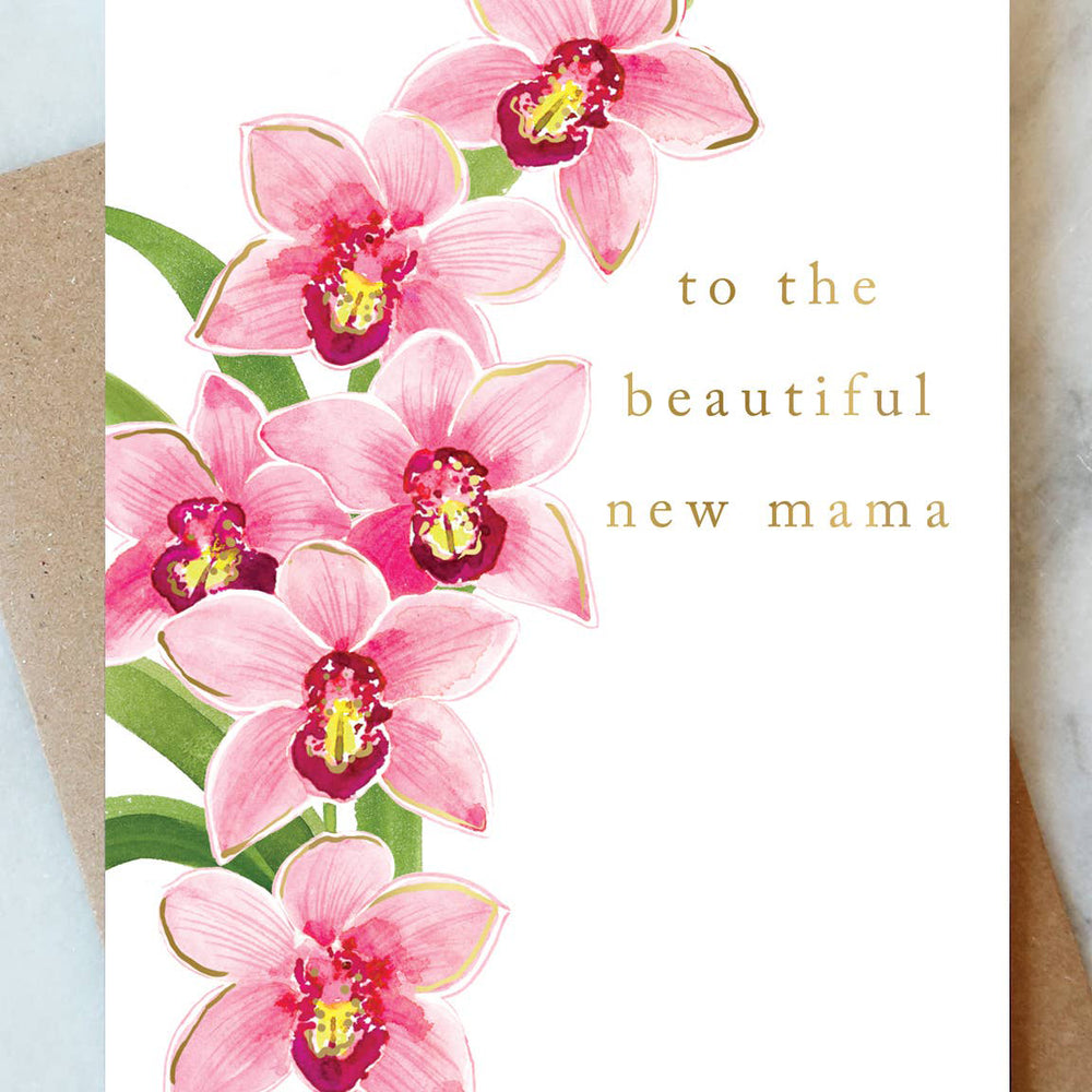 Orchid Mama Greeting Card