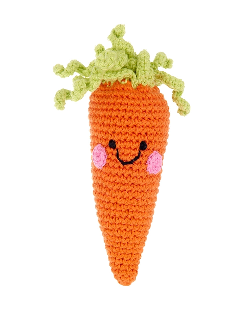 Pretend Play Food Rattle Carrot by Pebble