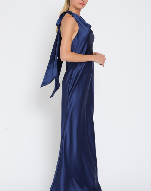 Serena Cowl Neck Satin Maxi Dress ish Boutique