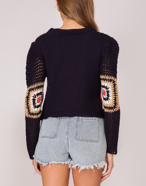 Mel Crochet Patchwork Sweater