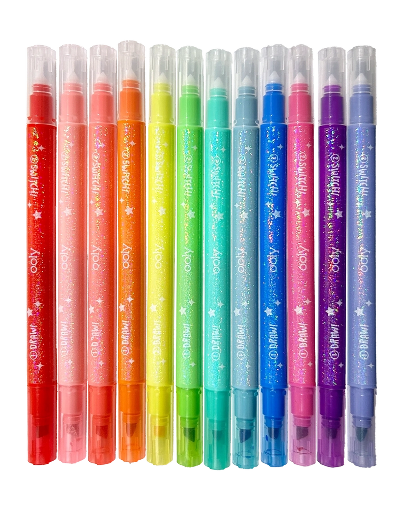 
                  
                    Switch-Eroo Sparkle Glittery Color Changing Markers
                  
                