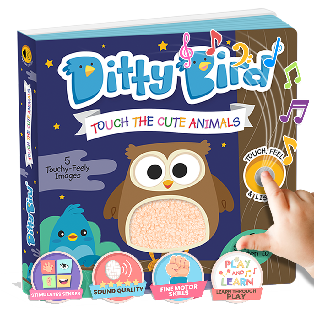 
                      
                        Ditty Bird - Ditty Bird First Sensory Book Montessori Method Cute Animals
                      
                    