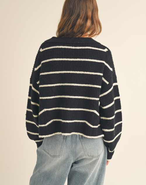 
                  
                    Cozy Stripes Knit Sweater
                  
                