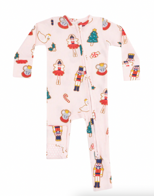 Sugar Plum Fairy Christmas Cookie 2 Way Zipper Romper by Angel Dear