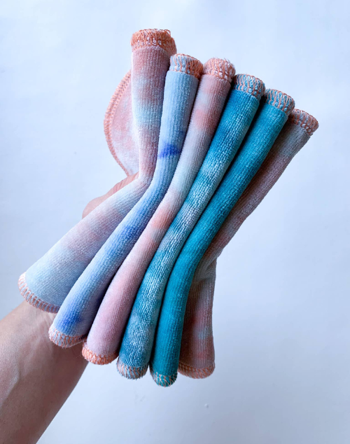 Unicorn 6-pack Tie Dye Organic Wipes