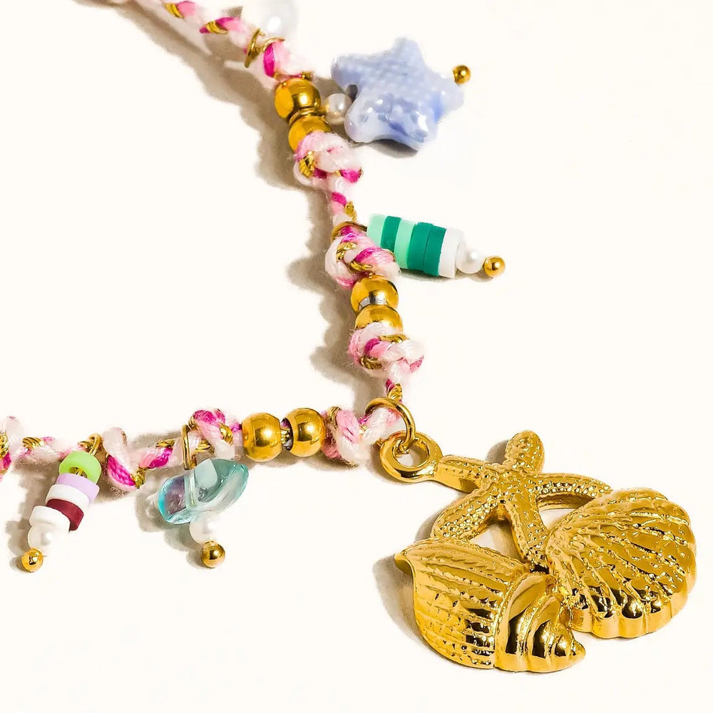 
                  
                    Masséna Pink Summer Rope Charm Necklace
                  
                