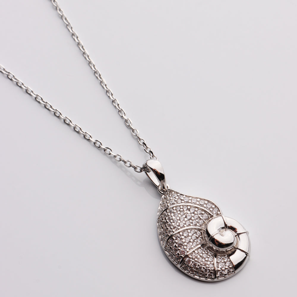 
                  
                    CZ Nautilus Shell Necklace
                  
                