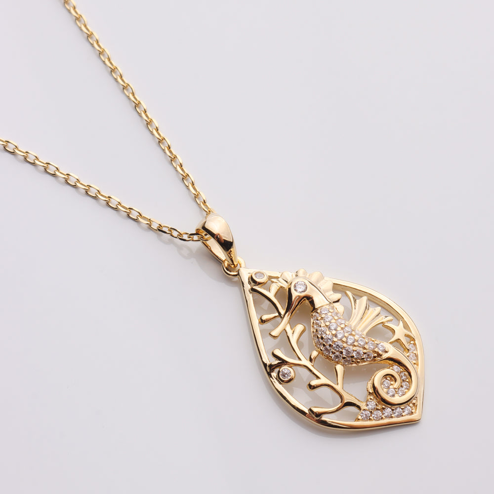 
                  
                    CZ Seahorse Necklace
                  
                