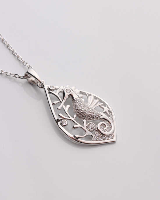 CZ Seahorse Necklace