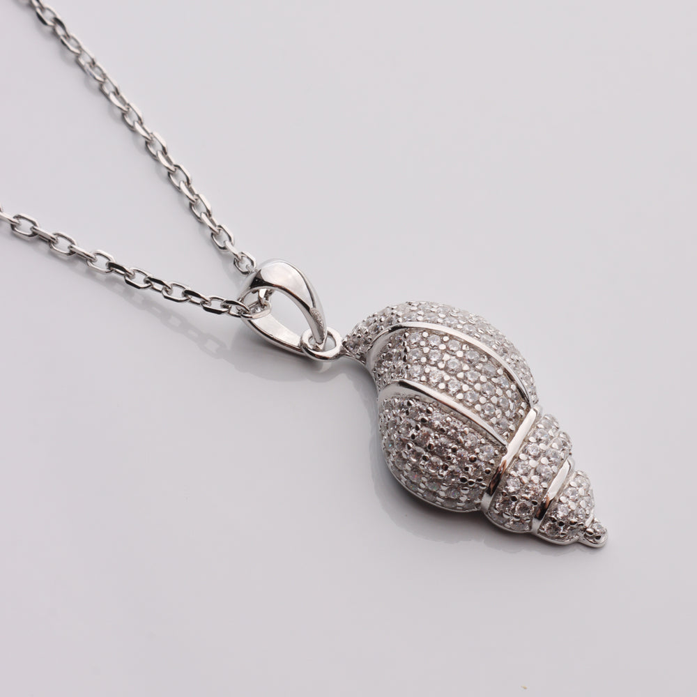 
                  
                    CZ Conch Shell Necklace
                  
                