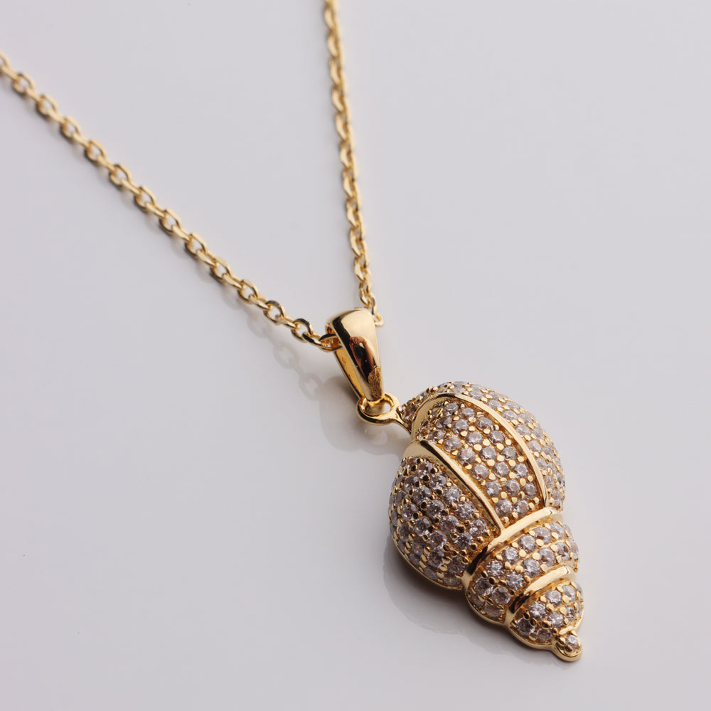 
                  
                    CZ Conch Shell Necklace
                  
                