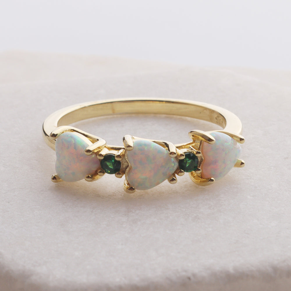 
                  
                    Opal Hearts Ring
                  
                