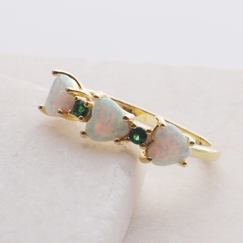 
                  
                    Opal Hearts Ring
                  
                