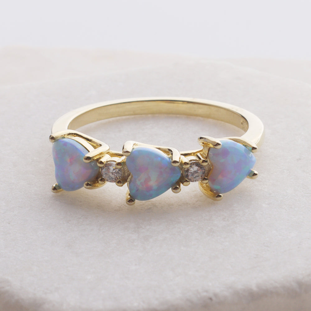 
                  
                    Opal Hearts Ring
                  
                