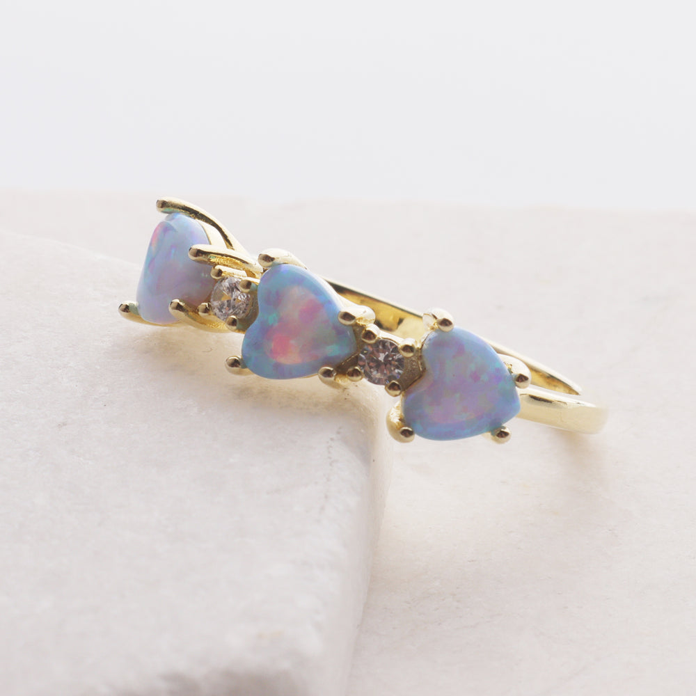 
                  
                    Opal Hearts Ring
                  
                