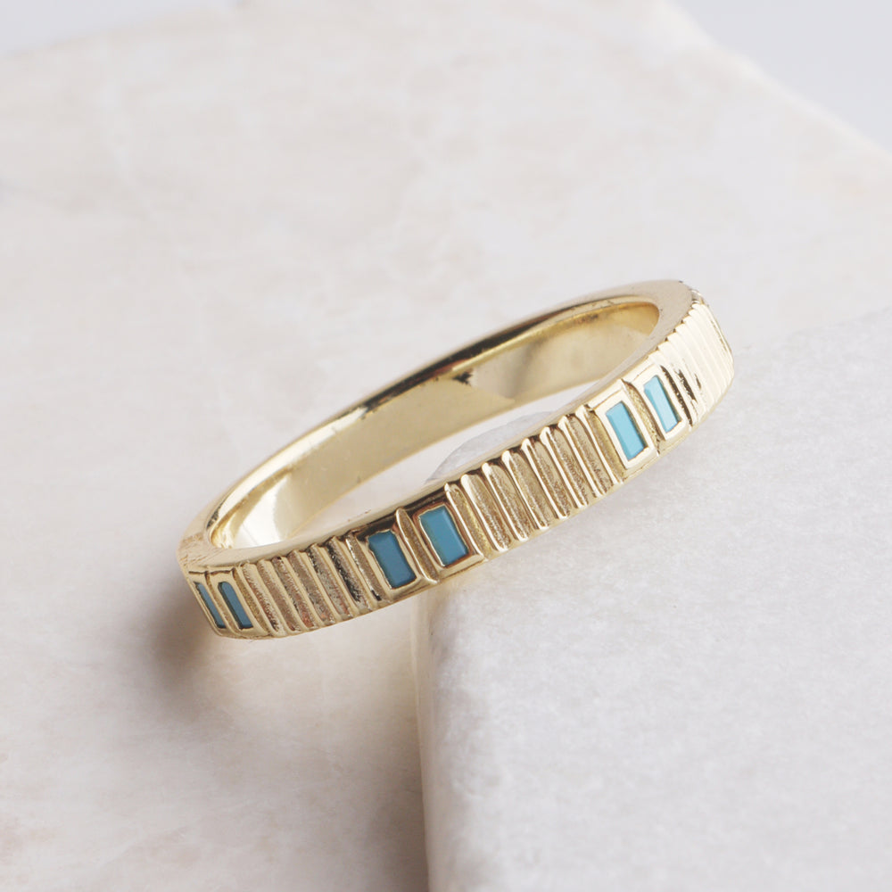 
                  
                    Gem Stone Vintage Ribbed Band
                  
                