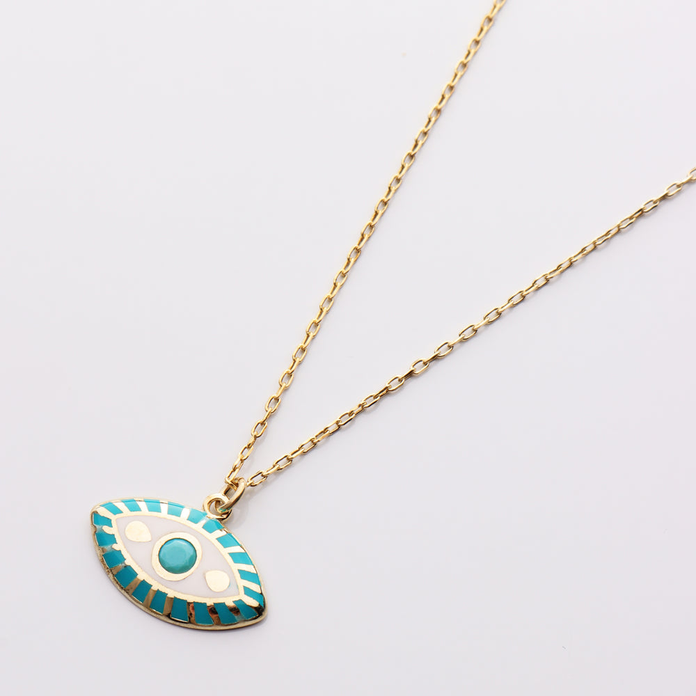 Turquoise Evil Eye Necklace