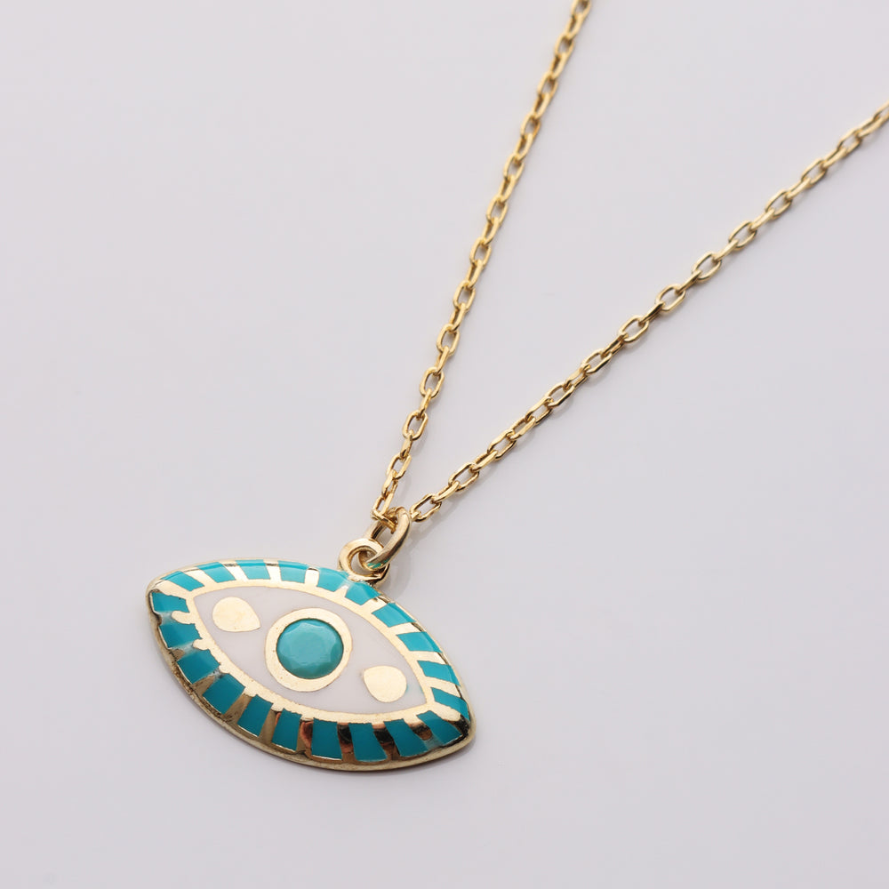 Turquoise Evil Eye Necklace