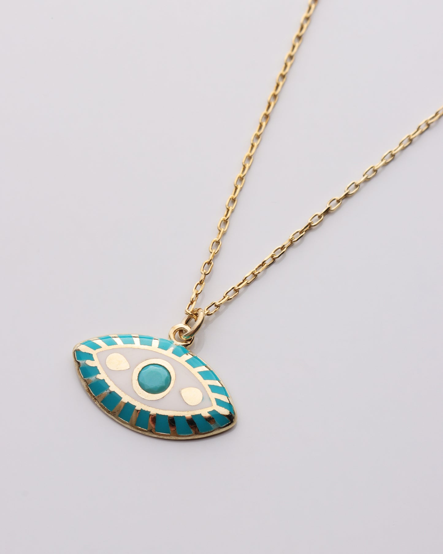 Turquoise Evil Eye Necklace