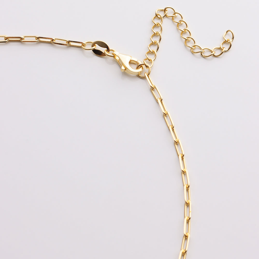 
                  
                    Enamel Tube Pendant Paperclip Chain Necklace
                  
                