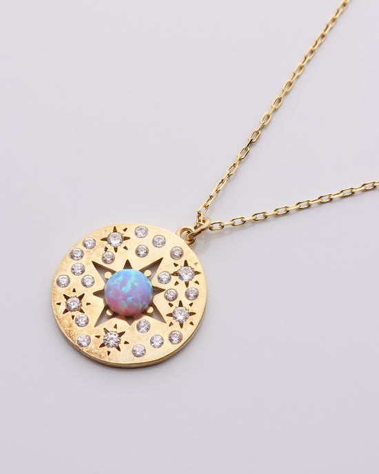 Opal North Star Necklace