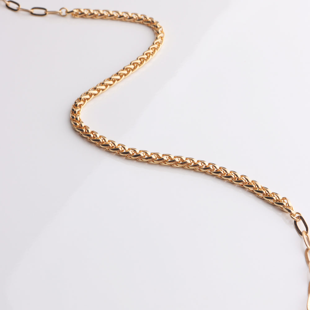 
                  
                    Half n' Half Linked Chain Necklace
                  
                