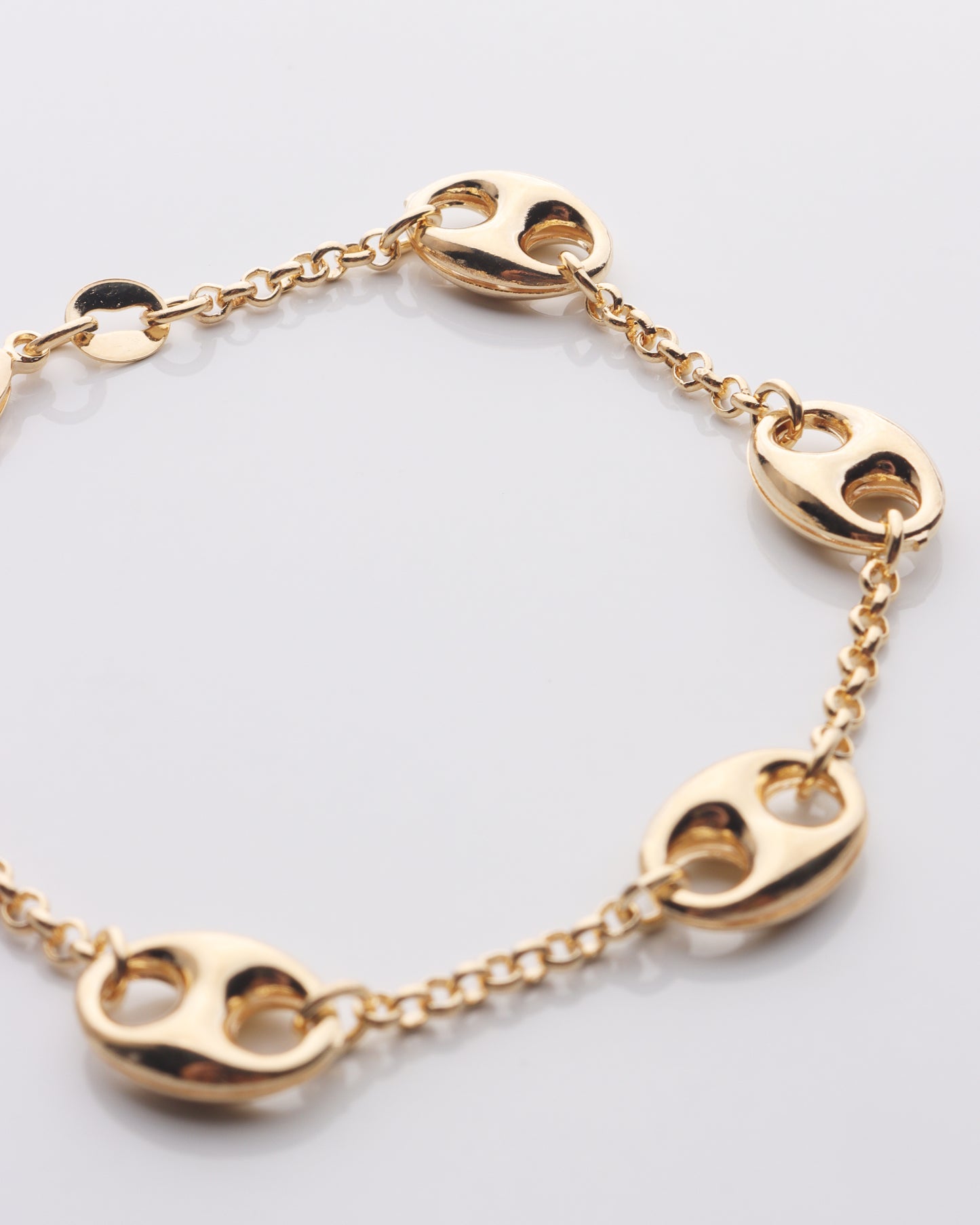 Puffed Mariner Chain Bracelet