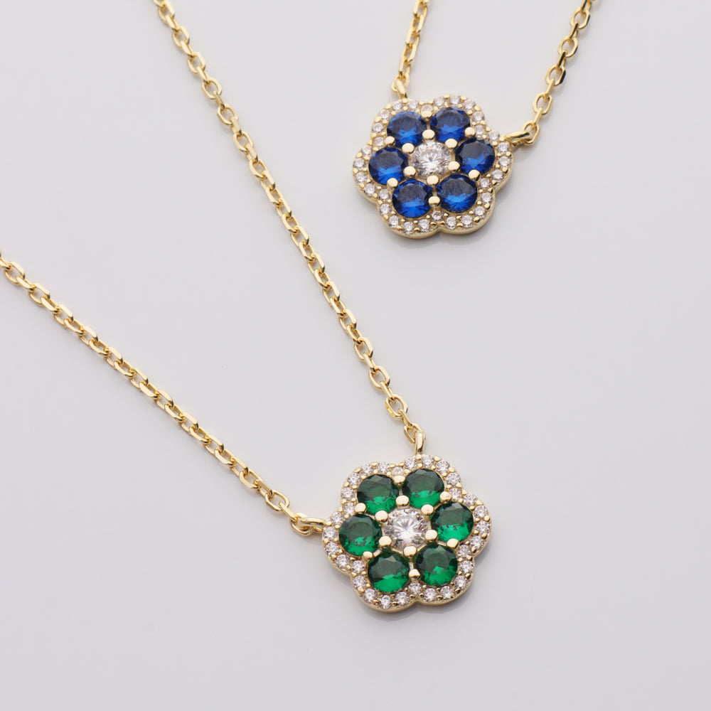 CZ Flower Necklace