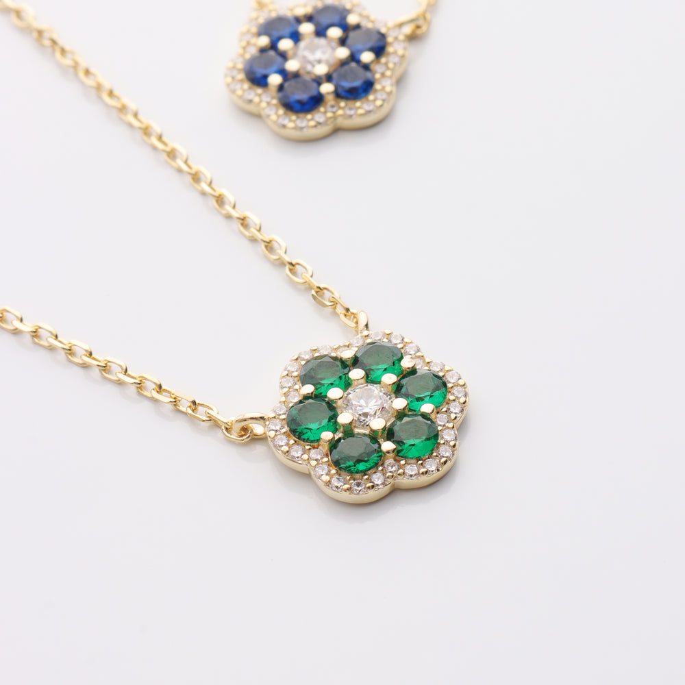 
                  
                    CZ Flower Necklace
                  
                