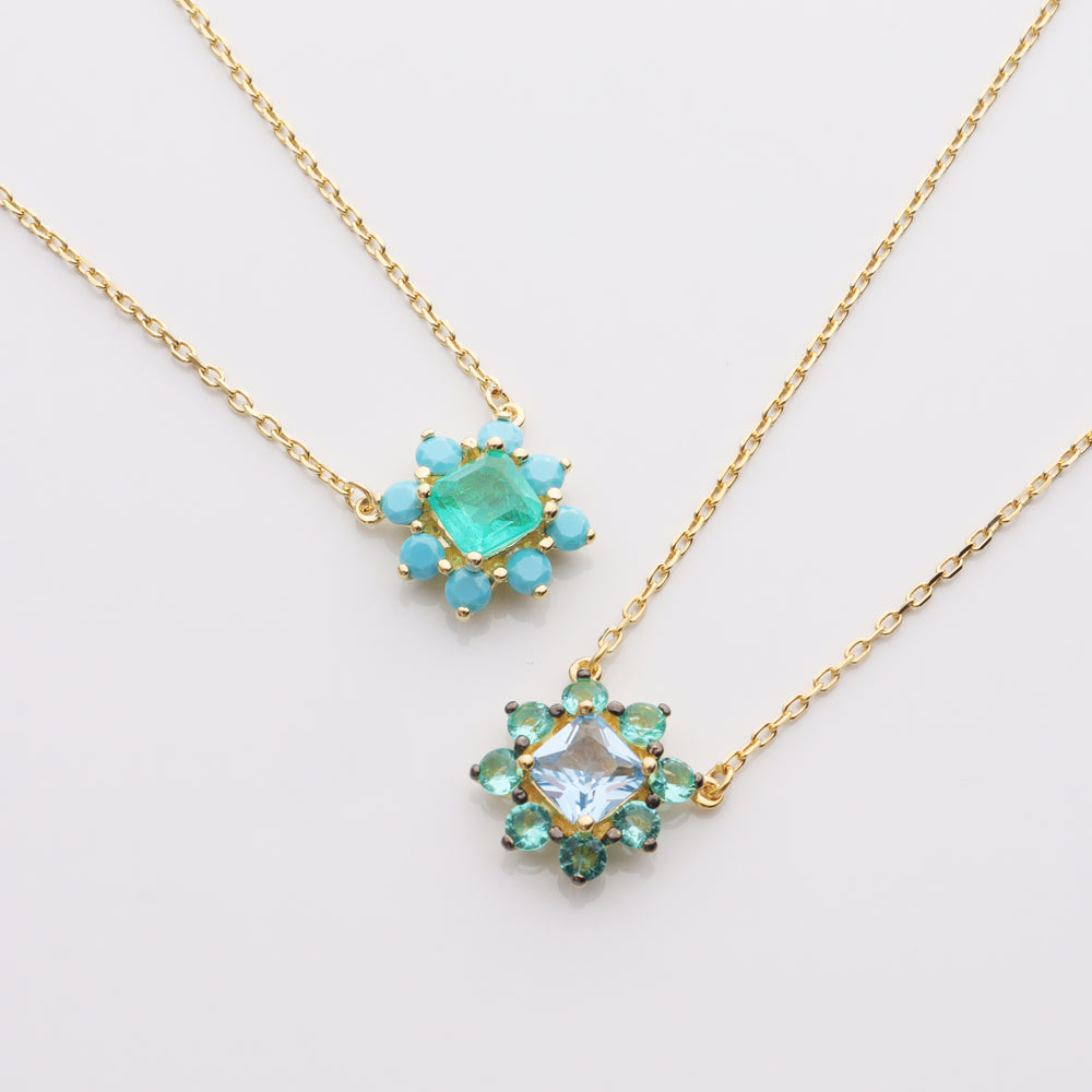 
                      
                        CZ Floral Necklace
                      
                    