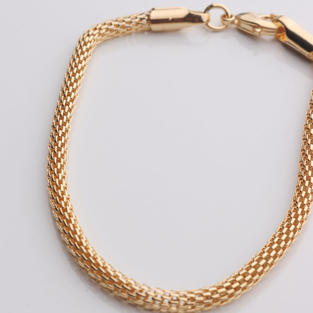 Round Weave Box Chain Bracelet