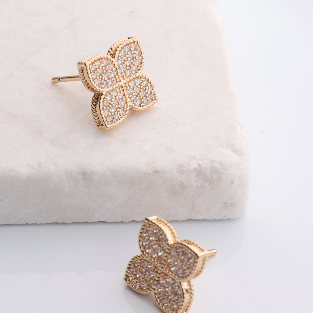 CZ Clover Stud