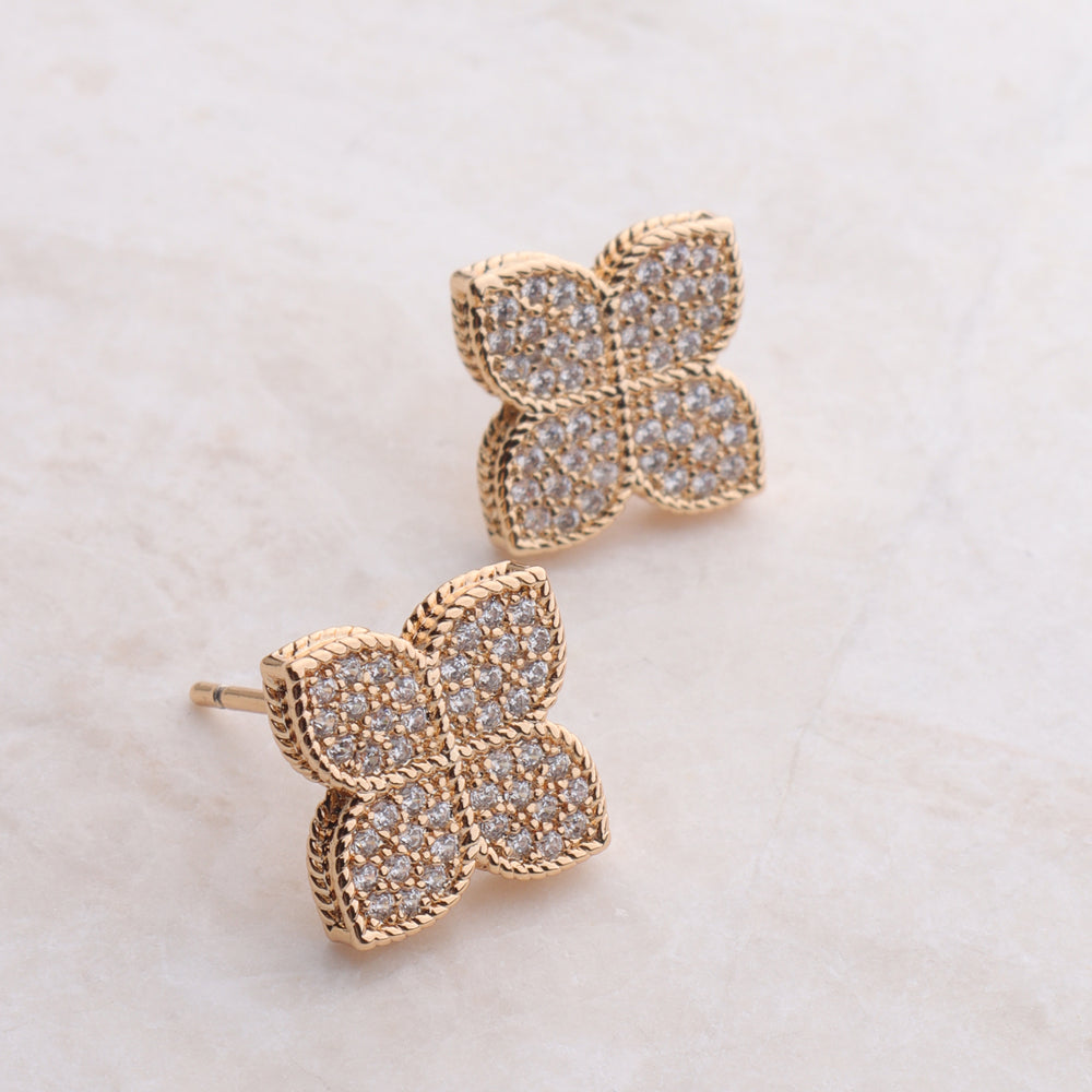 CZ Clover Stud