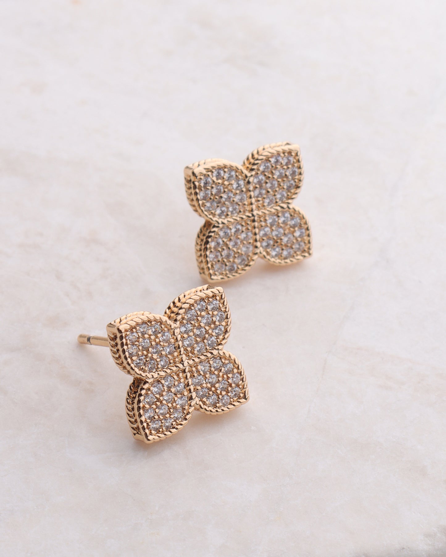 CZ Clover Stud