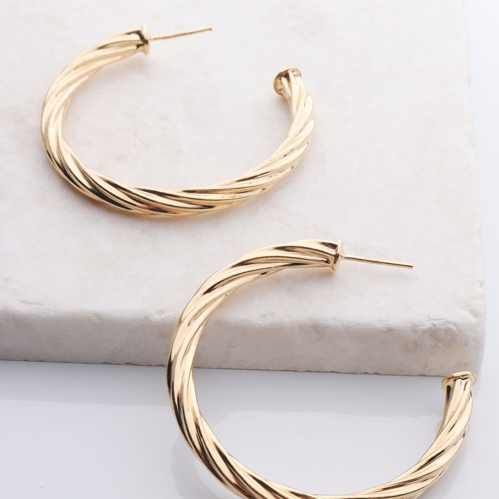 Large Twisted Hoops