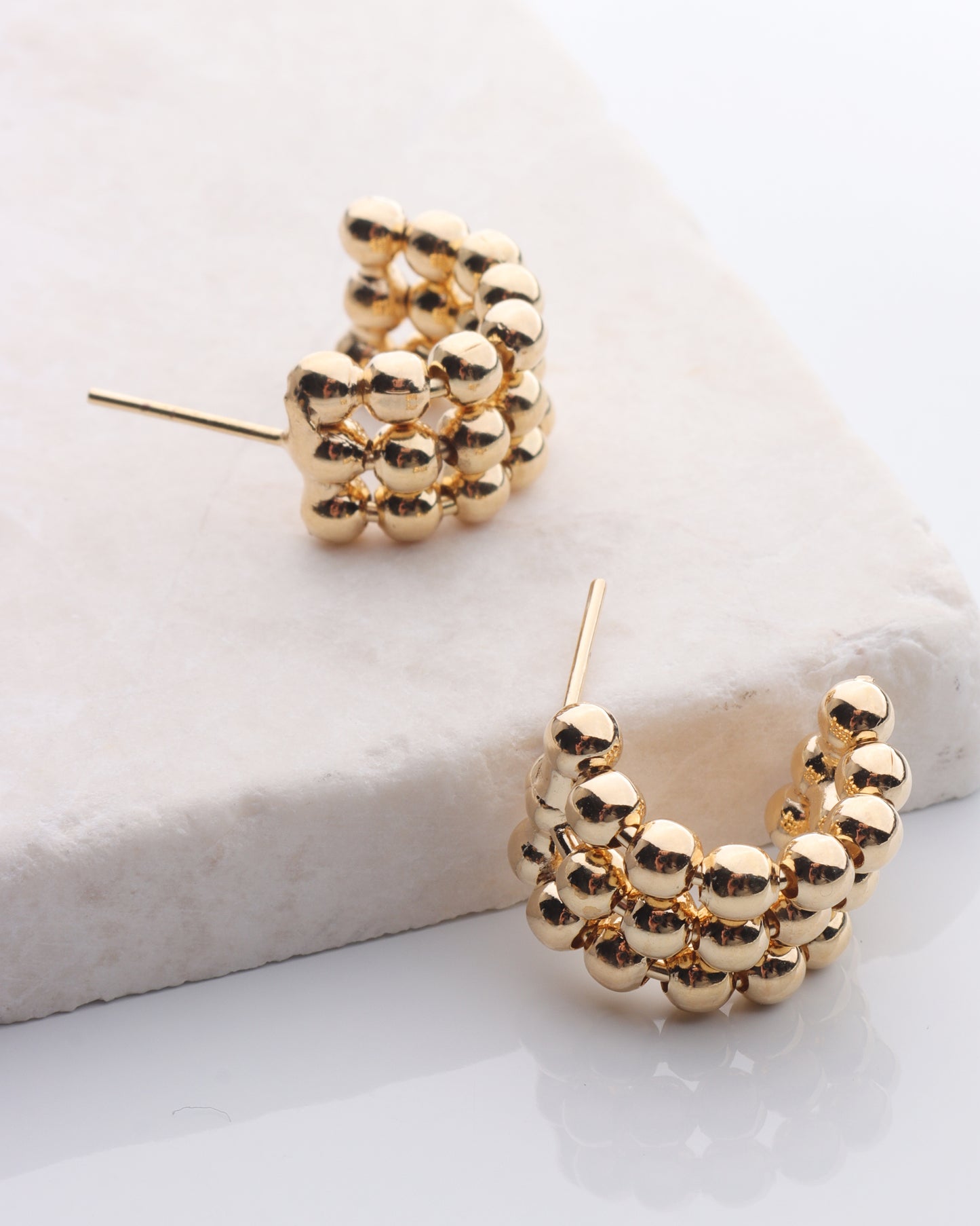 Ball Bead Mini Hoops